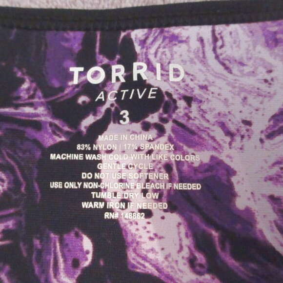Torrid Longline Sports Bra Size 3X Wire Free Wicking Stretch Active Yoga Gym NEW - Picture 2 of 8